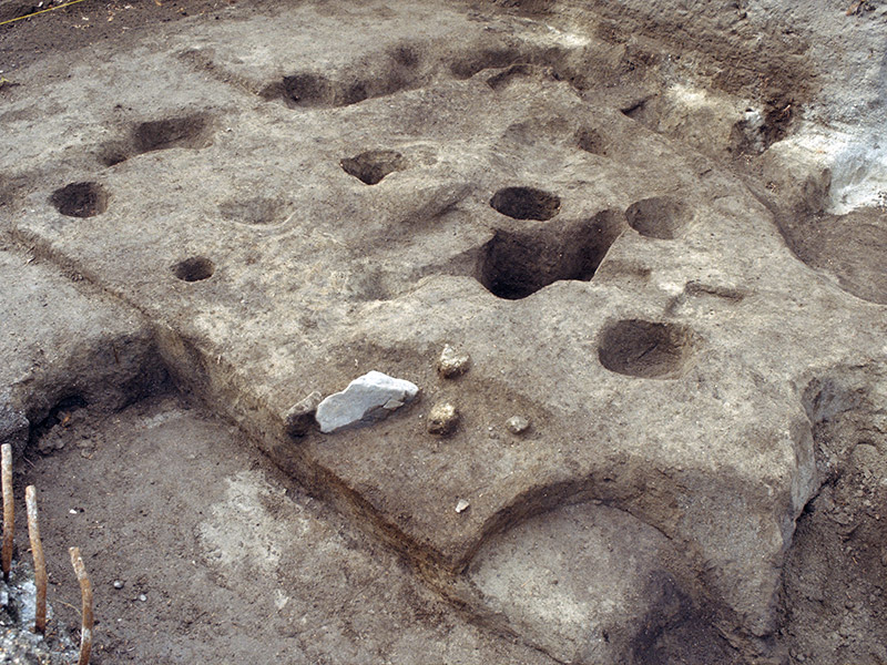 縄文時代中期末の竪穴住居跡