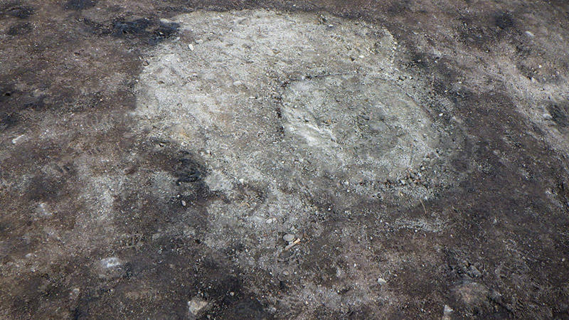 近世井戸の検出状況（南から）